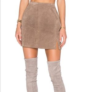 Blank NYC zipper suede skirt Sz 24